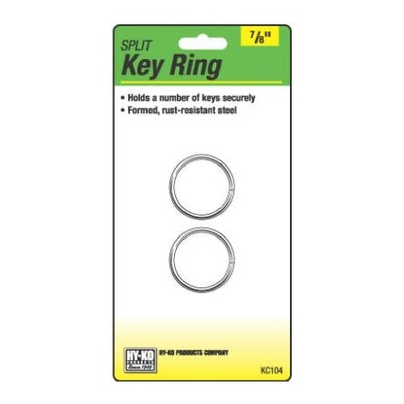 Hy-Ko Prod 2PK 78 Split Key Ring KC104